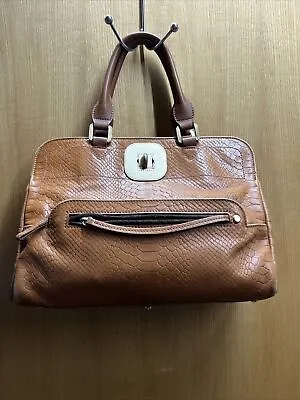 Longchamp Handbag Tote Bag Turnlock Leather Croc Embossed 🔥SALE🔥 • $55