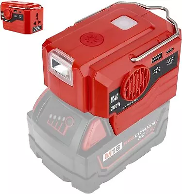 Power Inverter Compatible With Milwaukee M18 18V Battery DC 20V To AC 110~120V • $43.23