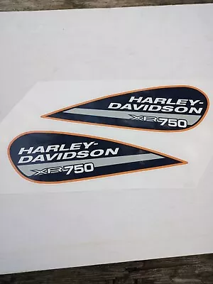 Harley XR750 Gas Tank Decals Flattrack XR-750 Vintage AHRMA Stickers • $75