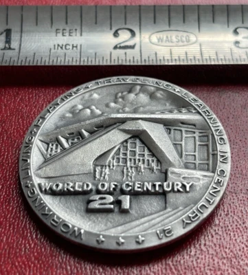 $23.50 • Buy Seattle World's Fair .999 Silver  Century 21 Expo High Relief Maco Ny Medal 1962