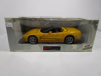 Ut Models 1/18 Yellow 2000 Chevy Corvette Convertible New *donor Box* • $125