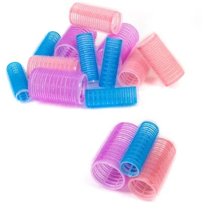Small - Large SELF GRIP HAIR ROLLERS Bounce Volume Cling Curling Setting Waves • £5.91