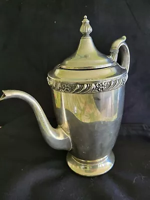 Vintage F B Rogers Silver Co Footed Silver On Copper Coffee Tea Pot Silverplate • $21.99
