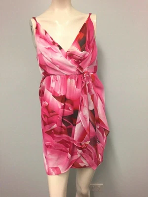 $17.95 • Buy Dotti Short Pink Dress Size 10 Womens Casual Wedding Cocktail Special Occasion 