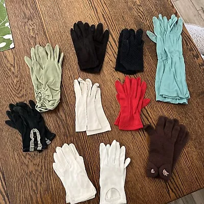 Ladies Vintage Gloves...very Small- Lot Includes 10 Pairs • $40