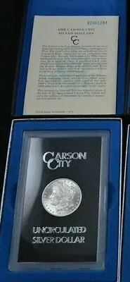 1882 CC Carson City GSA Morgan Silver Dollar With Box/COA Uncirculated • $369.02