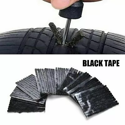 50Pcs Car Bike Tyre Tubeless Seal Strip Plug Tire Puncture Repair Recovery Kitat • $3.79