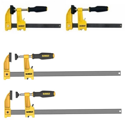 $27.02 • Buy DEWALT Bar Clamps 600 Lb. 2.5 In. Throat Depth 12 In. 6 In. Woodworking (4-Pack)