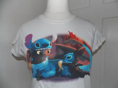 Cute Kawaii Quirky Lilo And Stitch How To Train Your Dragon Toothless Mash Up M • £4.50