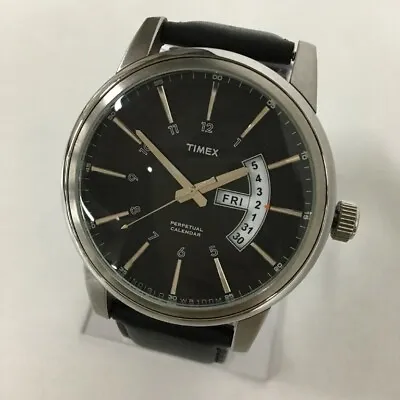 TIMEX TIMEX Perpetual Calendar Color: Black Used  Wrist Watch From Japan • $417