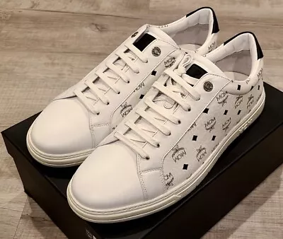 $410 MCM Men's Terrain Derby Monogram Logo Sneakers Size 12 (45 EUR) • $229