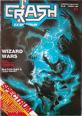 CRASH - Sinclair ZX Spectrum Magazine - Issue # 38 - March 1987 - RARE • £8.99