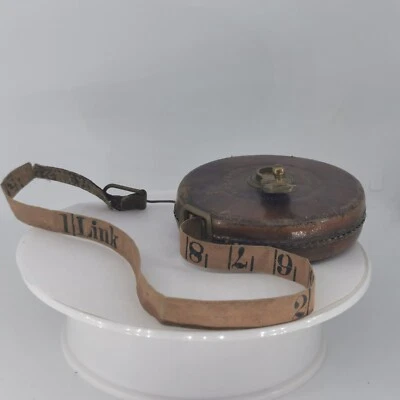 £4.99 • Buy John Rabone & Sons Ltd Vintage Leather Cased Tape Measure No 280 50ft - 3 Poles