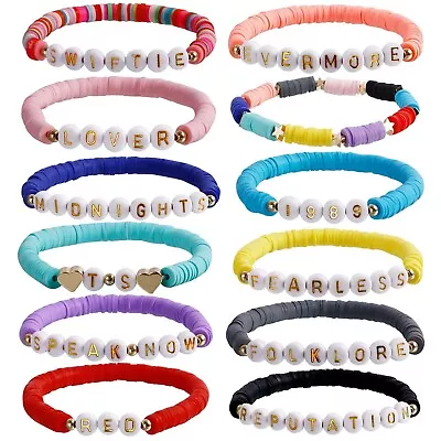 12-16Pcs Taylor Friendship Bracelets Music Album Inspired Bracelets Set For Fans • $9.90