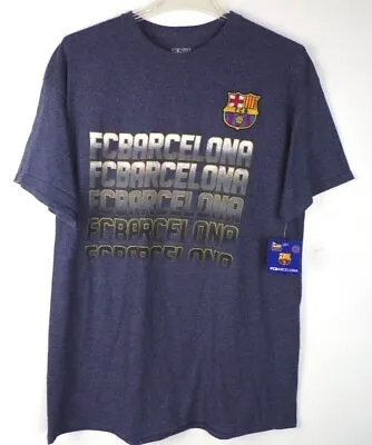 $9.95 • Buy Barcelona FCB Football Soccer T-Shirt Mens Size Large Gray Barca Messi Griezmann