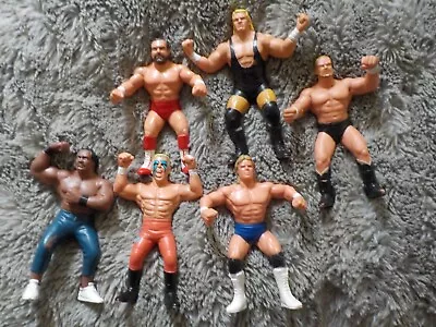 £10 • Buy 6 Galoob WCW Wwf Wwe Wrestling Figures Hasbro