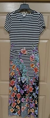 ECI New York Women's Multicolored Short Sleeve Long Dress Size M • $20