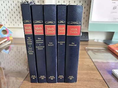 Set Of 5 Hardcover Books From The Complete Novels Of Mark Twain Nelson Doubleday • $48.99