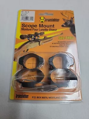  IRONSIGHTER 741 M See-thru Scope Mount Rings Savage 110-111-112 Bolt Action • $16.99