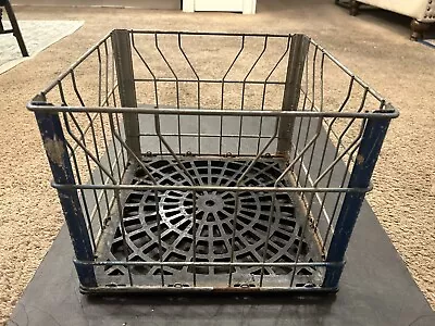 Crystal Dairy Sacramento Metal/plastic Milk Crate VINTAGE • $26.99