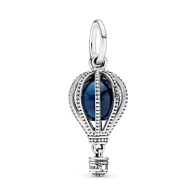 $55 • Buy PANDORA Charm Sterling Silver ALE S925 BLUE HOT AIR BALLOON DANGLE 798046NMB FI