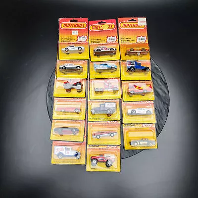 Lot Of 17 Matchbox Cars From 1983 Sealed In Blisters Some Packaging Damaged 🚗 • $46