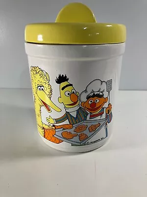 Vintage Sesame Street Cookie Jar Big Bird Bert Ernie Muppets Inc. Made In USA • $30