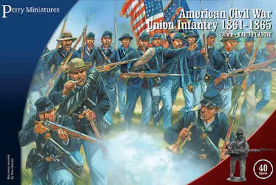 Perry Miniatures: ACW 115 American Civil War Union Infantry 1861-65 • $31