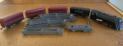 Marx Prewar O Gauge Clockwork Engine And Passenger Car Set W/Track • $9.99