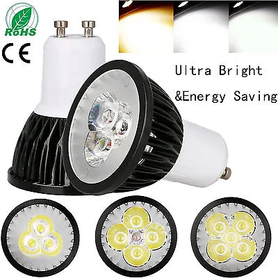 Dimmable GU10 MR16 GU5.3 LED Spotlight Bulbs Epistar Lamp 9W 10W 12W 15W Bright • £3.17