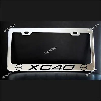 VOLVO XC40 License Plate Frame Custom Made Of Chrome Plated Metal • $29.99