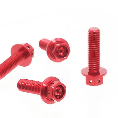 For Kawasaki Versys KLZ 1000 12-16 15 CNC Brake Master Cylinder Bolts Set RED • £9.13