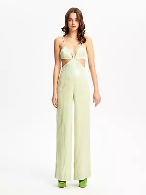 Bnwt Alice Mccall Lime Cream Night Sky Jumpsuit - Size 10 Au/6 Us (rrp $549) • $200