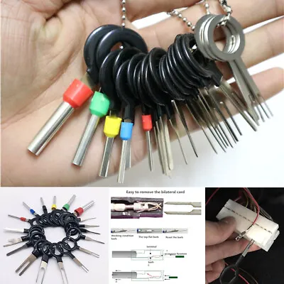 26Pcs Motorcycle Scooter Wire Connector Terminal Removal Pin Extractor Tools Kit • $9.51