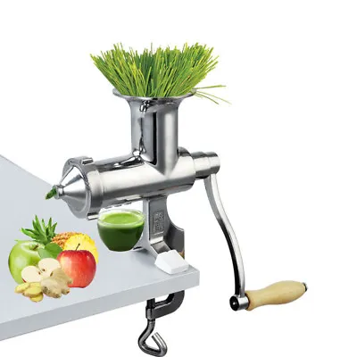 Stainless Steel Wheatgrass Juicer Manual Fruit Vegetable Juice Press Extractor • $96.99