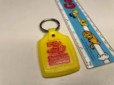 Vintage Champion Spark Plug Keychain Challenge Yellow Car Dealer Display Racing • $5.99