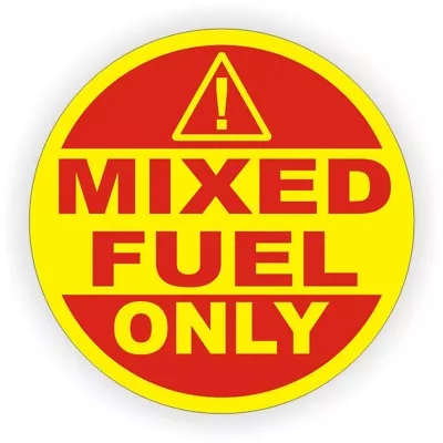 3-inch MIXED FUEL ONLY Weatherproof Vinyl Decal 2 Stroke Tank Sticker Label Can • $3.67