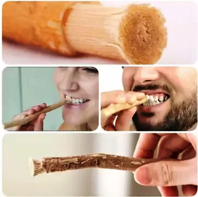 10Pcs. Miswak Natural Toothbrush Meswak Peelu Chewing Sticks Whiter Teeth - MCF • $21.95