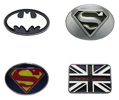 Mens Cowboy Belt Buckle For Snap On Belts Batman Superman Union Flag QHA Q97A • £12.98