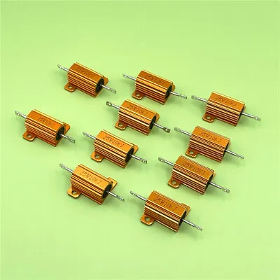 10pcs 25W 0.01R 1R 10R To 30K Ohm 5% Power Metal Shell Case Wirewound Resistor • $14.24
