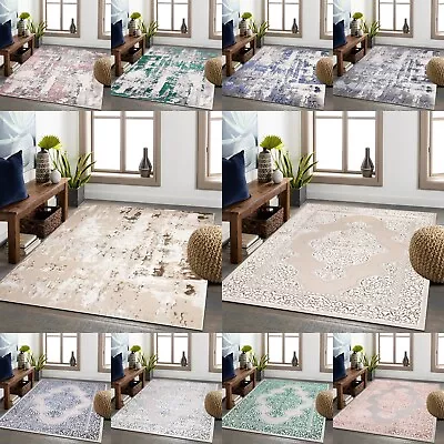 Non Slip Living Room Area Rug Large Hallway Runner Rugs Kitchen Floor Mat Carpet • £16.49