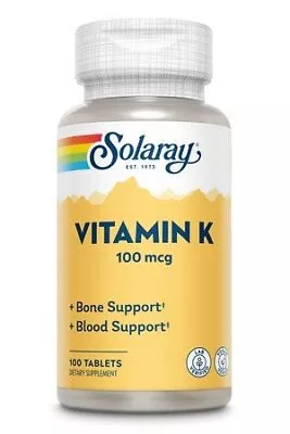 Solaray Vitamin K 100 Tablet • $10.84