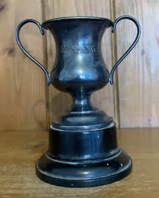 1937 Running Vintage Silver Plate Trophy Loving Cup Trophies Trophy • $35.36