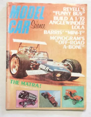 1970 Model Car Science Magazine Revell Monogram AMT MRC MPC Slot Car Lola Matra • $12.95