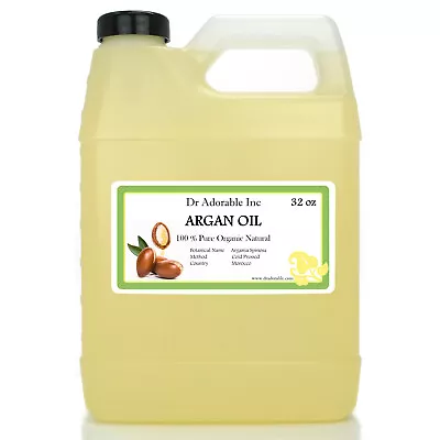 PURE RAW ARGAN OIL MARRAKESH OIL COLD PRESSED 2 Oz- Gallon Free Shipping • $17.99