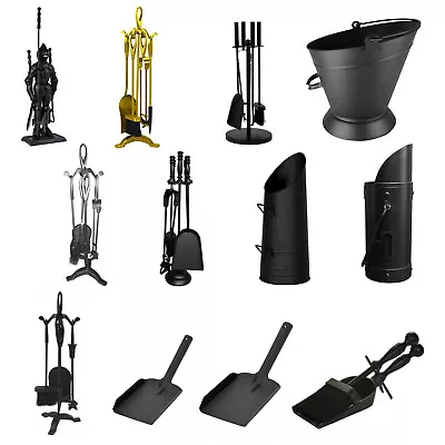 £35.18 • Buy Fireplace Companion Log Burner Heavy Duty Tool Kit Fire 5PCS Ash Set Accessories