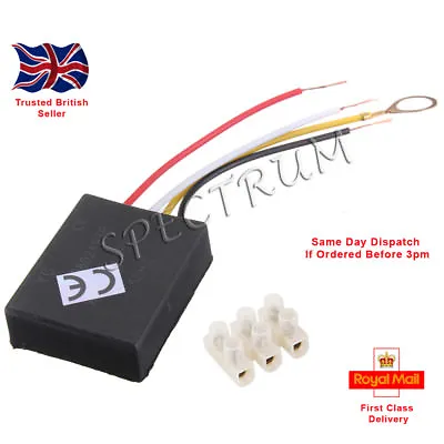 1 Way Touch Light Sensor Switch For Lamp With Terminal Block + Wiring Diagram. • £2.99