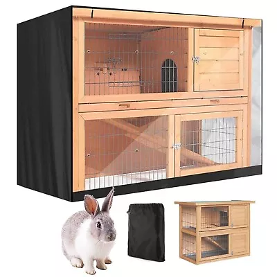 Rabbit Hutch Cover Outdoor Waterproof Rabbit Cage Dust Cover For Winter Pet Cage • $29.99