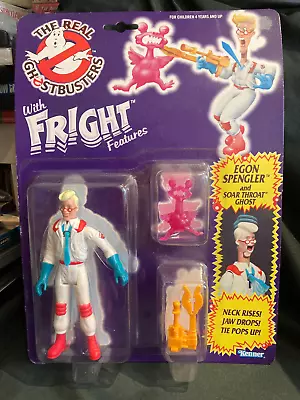 The Real Ghostbusters Fright Feature Egon Spengler Figure Sore Throat Ghost 1987 • £99.99