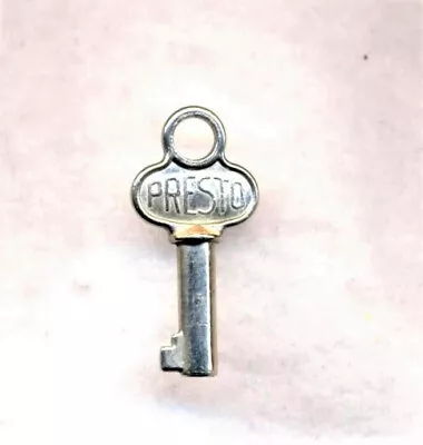 Vintage Presto Key Miniature Luggage Key Hollow Barrel Key 1 1/8 Inches  Lot 1 • $8.99